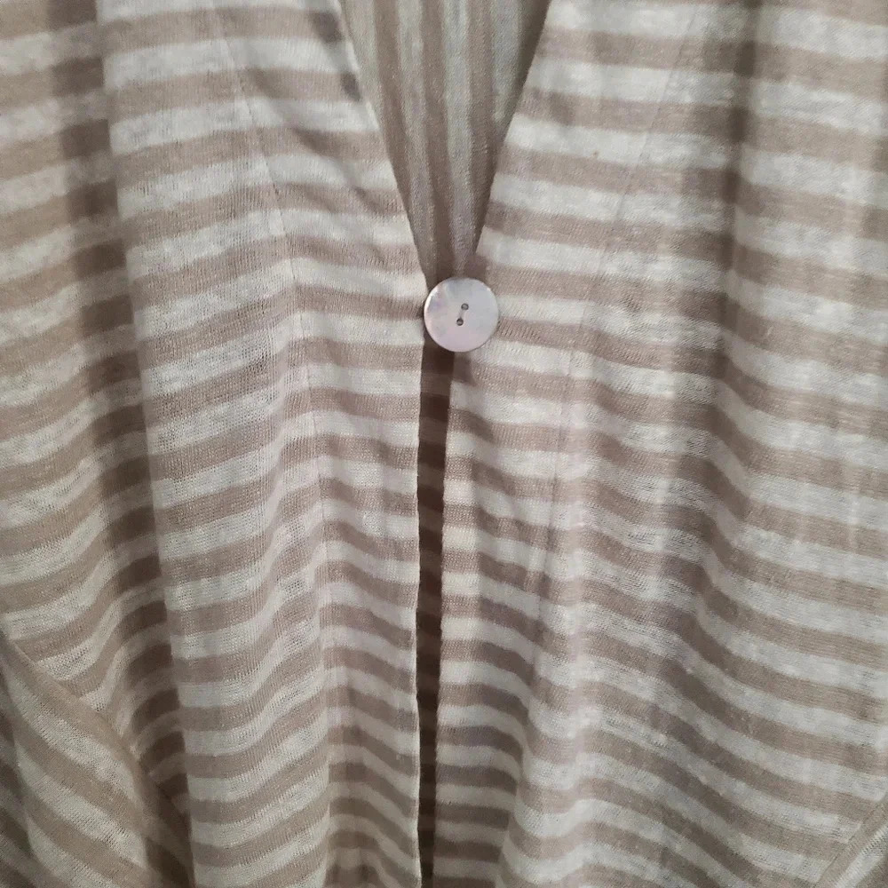 SOFT SURROUNDINGS STRIPED CARDIGAN, SIZE MEDIUM - Picture 5 of 6